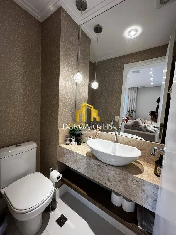 Imagem Apto venda 3 dorm vista piscina, 123m Cond Domo Life Centro SBC SP