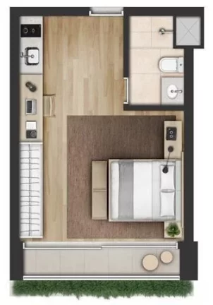 Imagem VINCI MOEMA - GAFISA - Studio de 22m², para morar ou investir, ao lado da Estação Moema do Metrô!