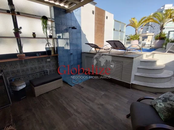 Imagem Cobertura Duplex de CINEMA com vista mar totalmente reformada no bairro da Ponta da Praia em Santos (SP) por R$.2.400.000,00 !