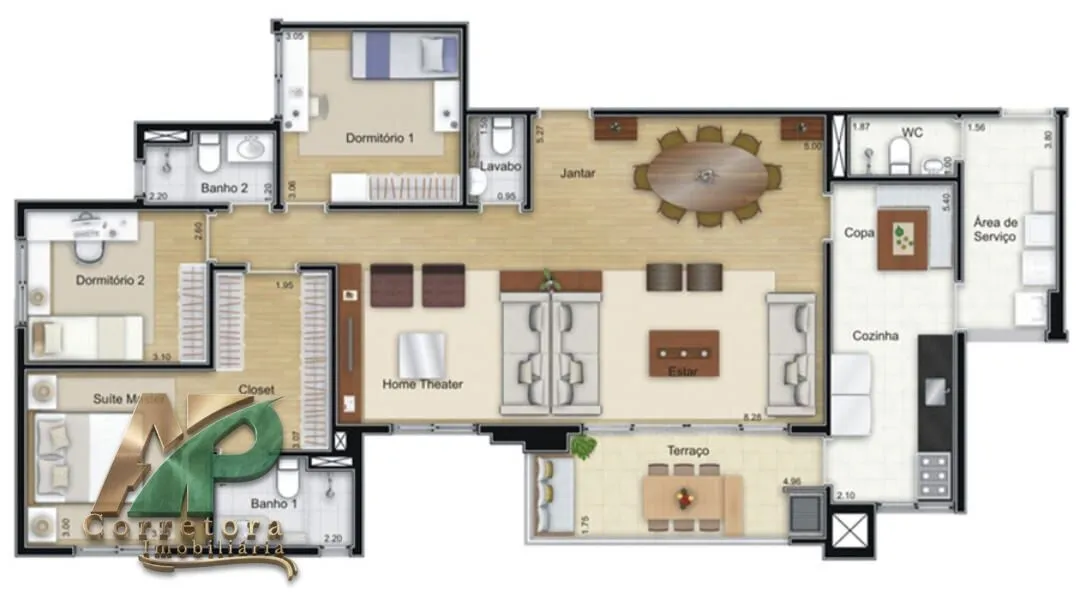 Imagem Ecos Natureza Clube - Lindo Apartamento à Venda - Condomínio Ecos Natureza Clube - 126m²