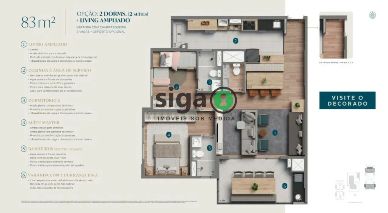 Imagem Apartamento para venda na Vila Andrade 03 dormitórios, São Paulo - SP