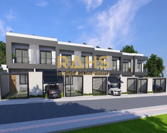 Imagem Ótimo sobrado geminado com 2 quartos a venda no bairro Aventureiro em Joinville por R$329.000,00. C...