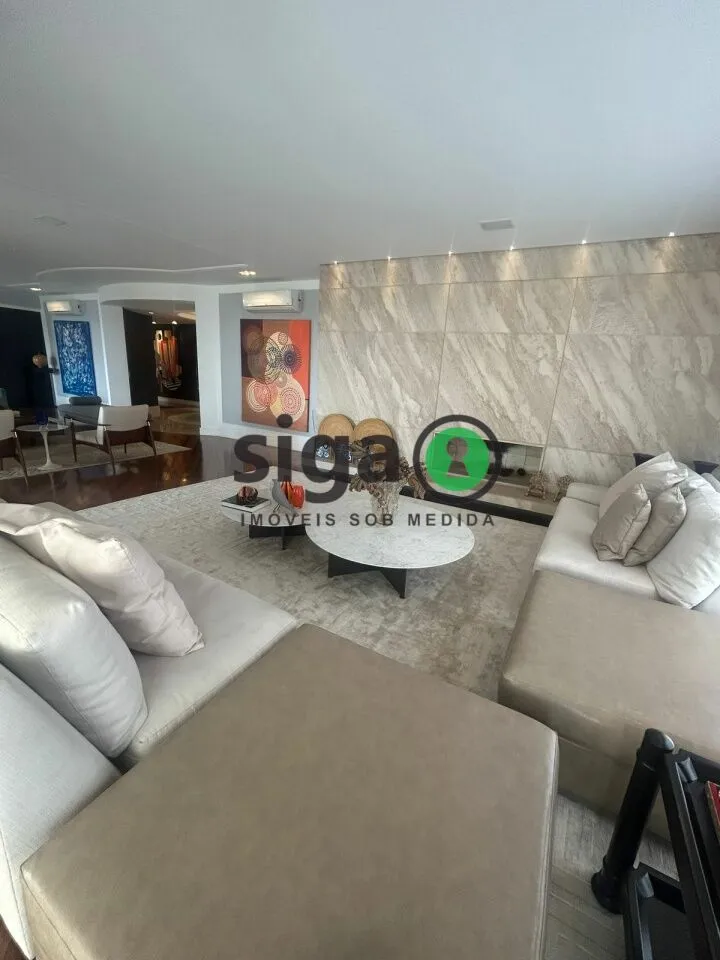 Imagem Apartamento mobiliado para locação no Panamby, de 606 m2, 4 suítes e 6 vagas