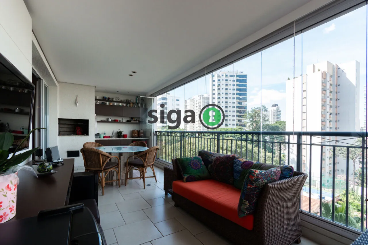 Imagem Apartamento alto padrão à venda no Brooklin 216 m² 3 suítes varanda gourmet e 4 vagas
