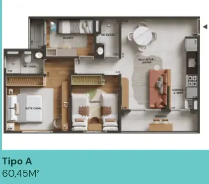 Imagem Apartamento com 3 Quartos à Venda, 81 m² em Meireles - Fortaleza