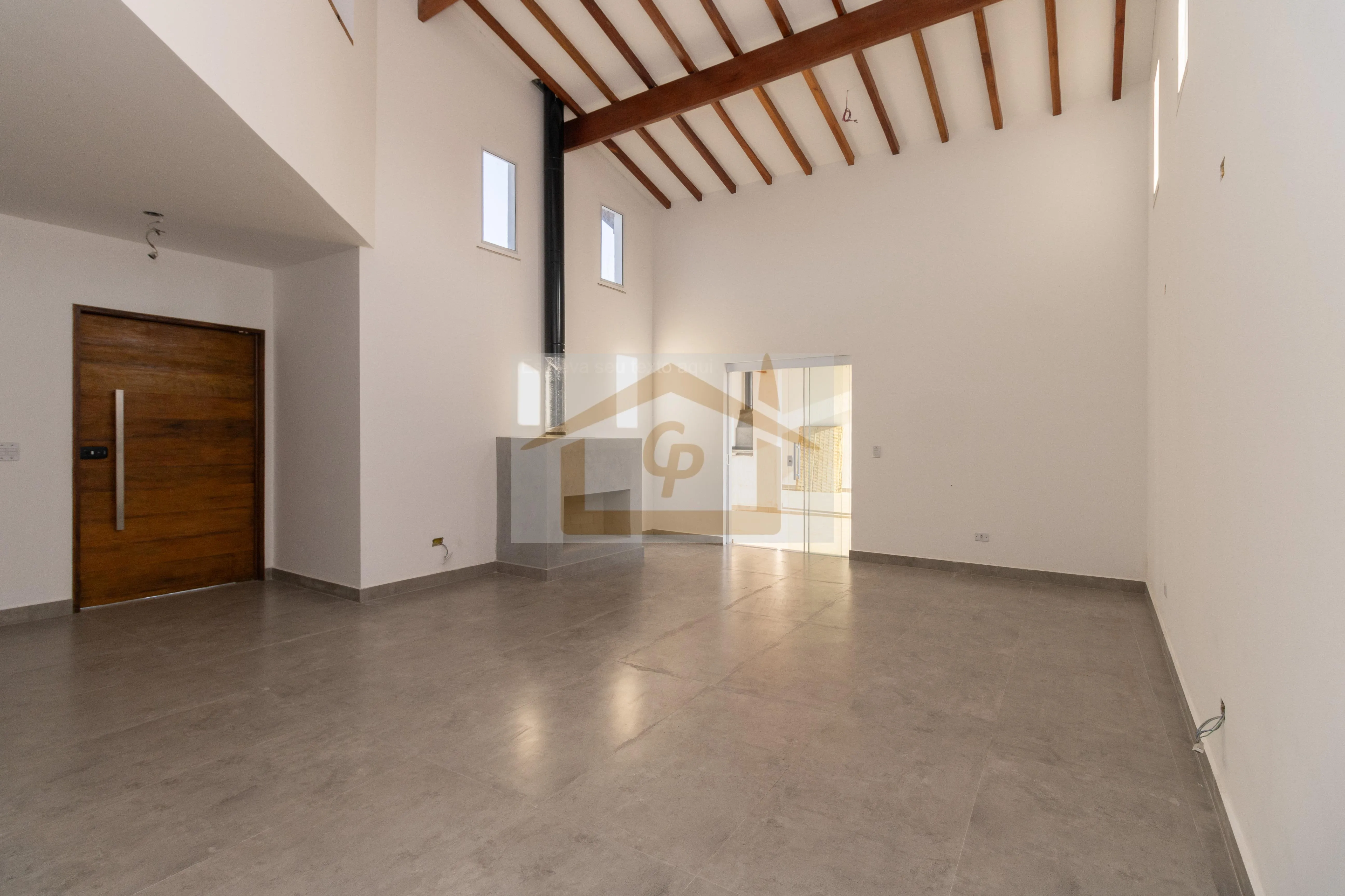 Imagem terreno 1000 metros, Casa com 2 suítes no andar térreo + um suíte no superior *varanda