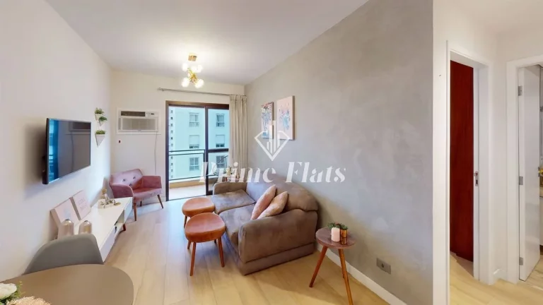 Imagem Flat disponível para venda no Flat London Residence Service no Jardim Paulista, com 42m², 1 dormitório e 1 vaga de garagem