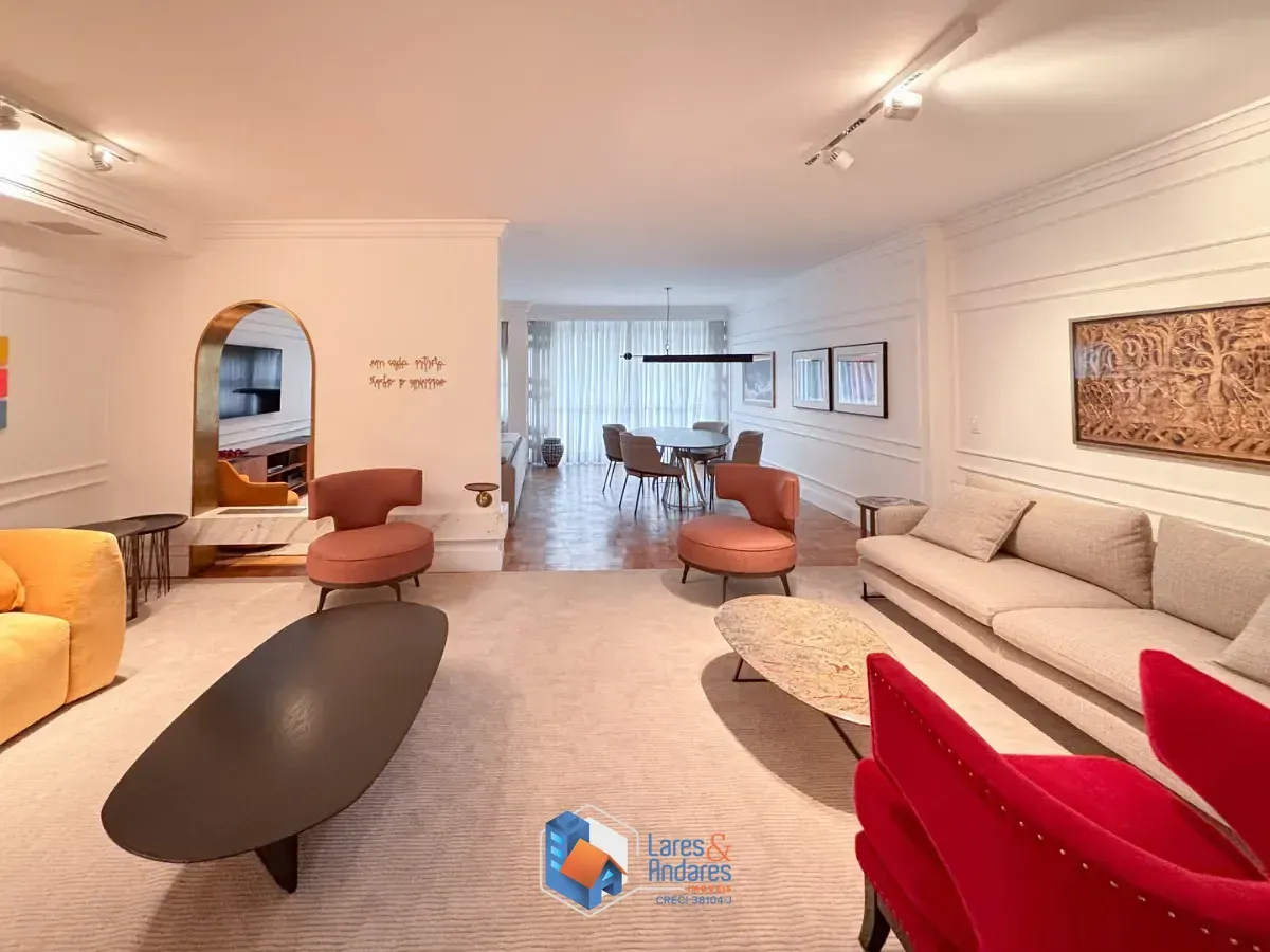 Foto do imóvel Apartamento para venda em Jardim América com 2 quartos, sendo 2 suítes, 190m² em Alameda Tietê