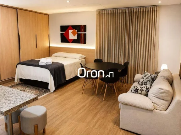 Flat mobiliado com 1 dormitório à venda, 34 m² por R$ 315.000 - Setor Oeste - Goiânia/GO