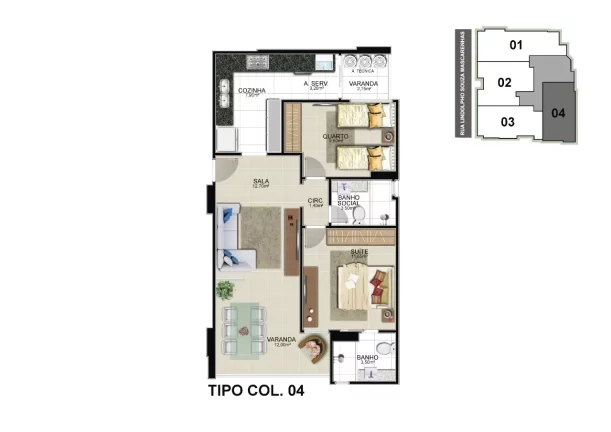 Imagem Edifício Gabriel Braga no Centro de Guarapari apartamento com dois dormitório sendo uma suite área de lazer completa na cobertura.