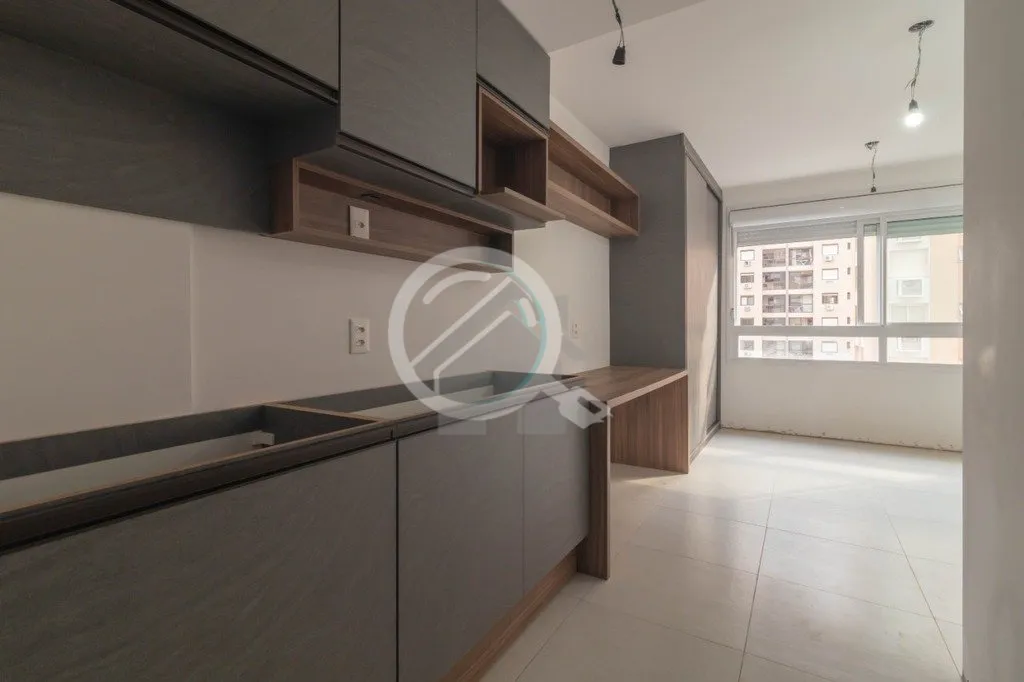 Imagem Apartamento Studio com 27m² totalmente mobiliado e equipado, pronto para morar, decoração moderna...