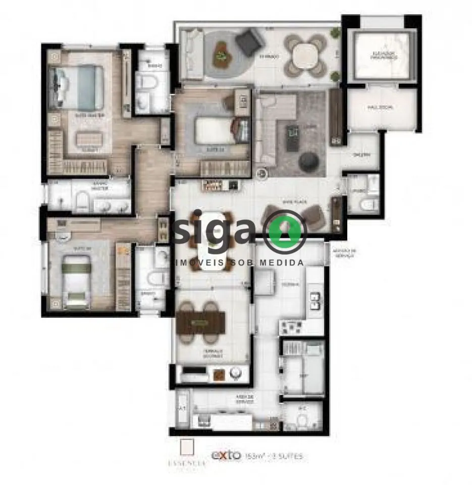 Imagem Apartamento para venda na Vila Mariana 03 suítes, São Paulo - SP