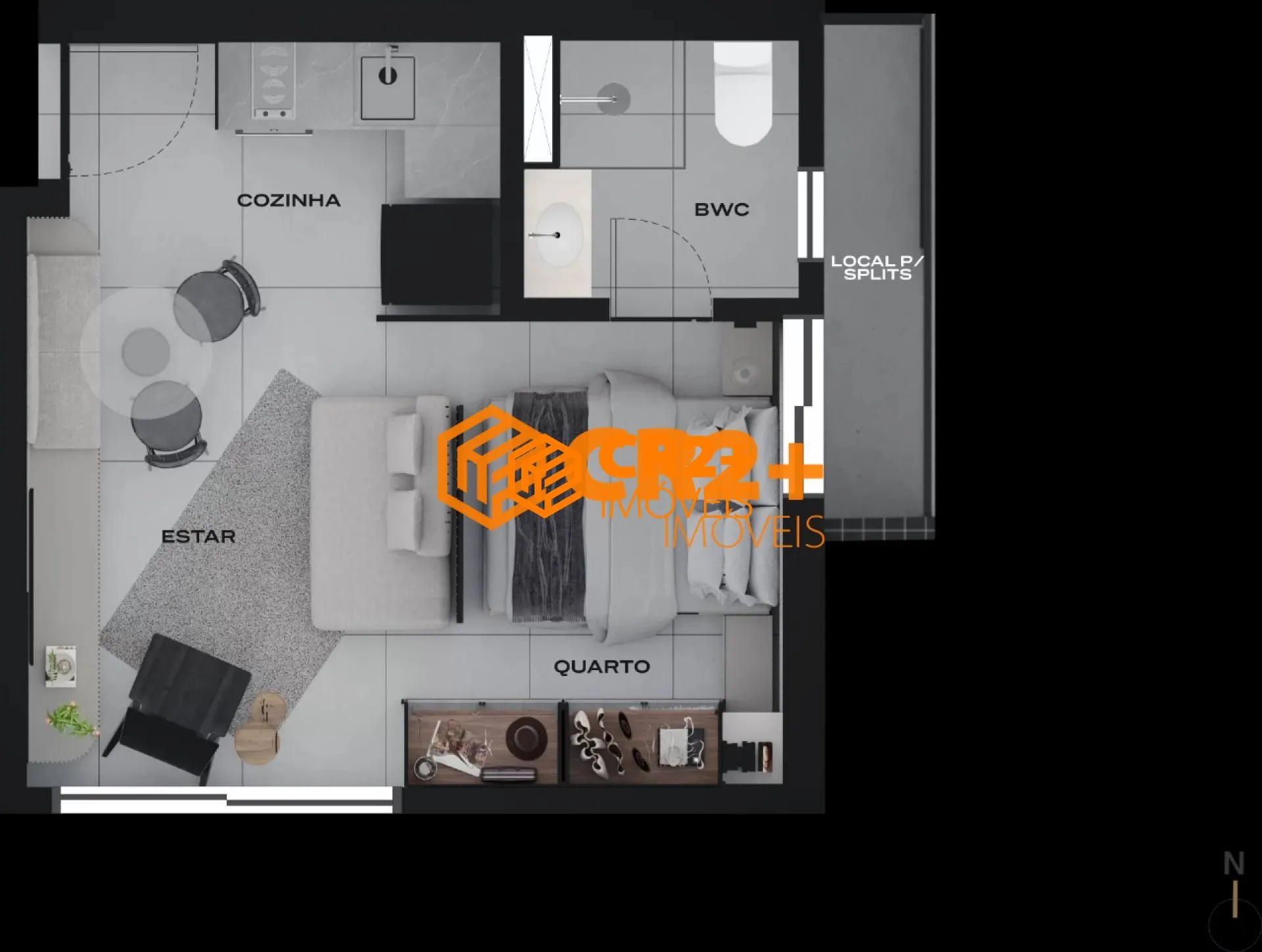 Imagem Studio a Venda de 27m² com 1 quarto na Madalena em Recife