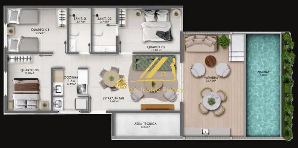 Imagem Apartamento RESIDENCIAL em Mata de São João - Bahia,