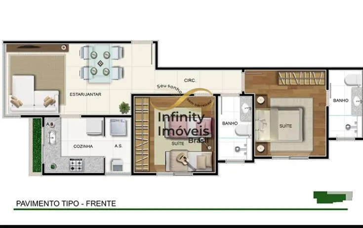 Imagem MAR DE ESPANHA 422 - Apartamento Cobertura Duplex em Santo Antônio, Belo Horizonte/MG