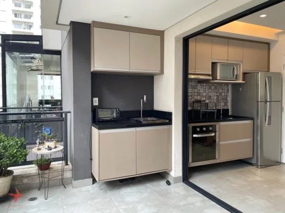 Imagem Apartamento à venda em Pinheiros, São Paulo - 1 suíte, 1 sala, 1 banheiro, 1 vaga de garagem, 40,80m² de área.