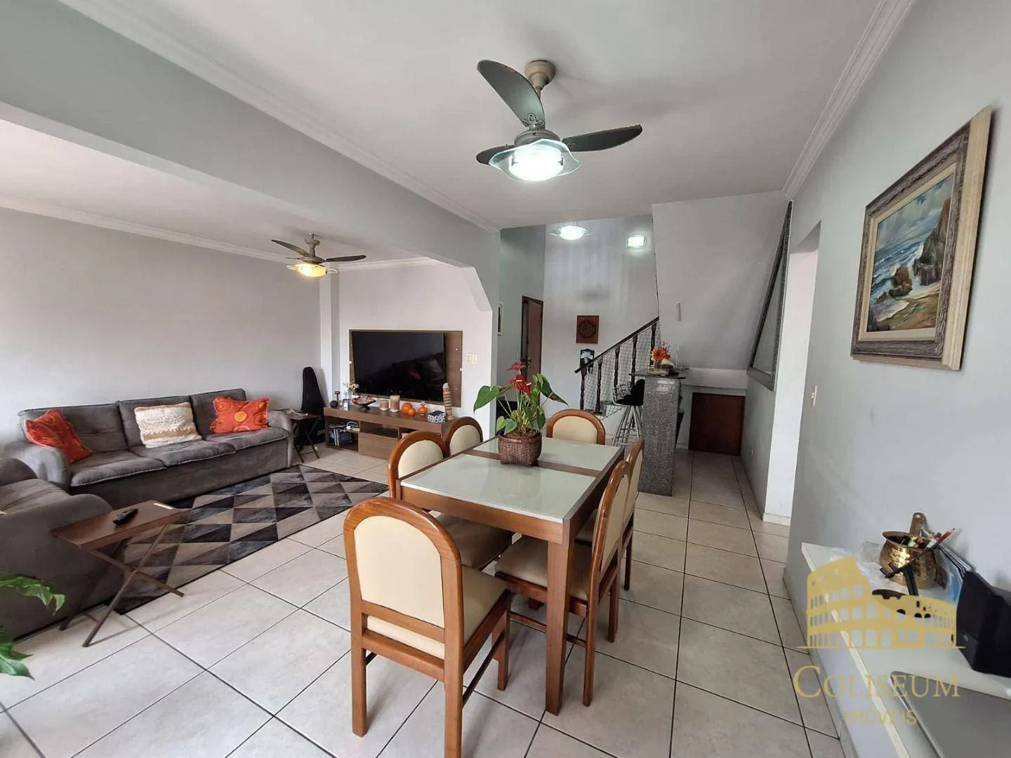 Foto do imóvel Apartamento Duplex com 3 dormitórios à venda, 148 m² por R$ 695.000,00 - Vila Guilhermina - Praia Grande/SP