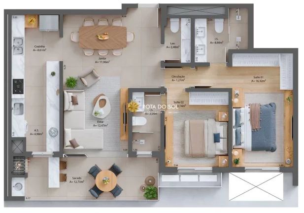 Imagem Moai Residencial Apartamento 2 a 3 suítes em Mariscal Bombinhas SC