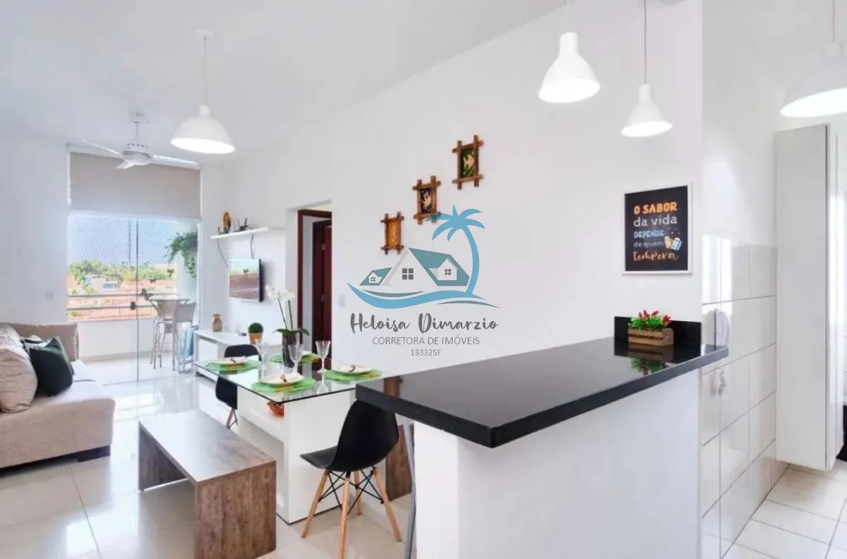 Imagem Apartamento MOBILIADO com 2 dormitórios à venda em Ubatuba a 700 metros da orla do Itaguá.