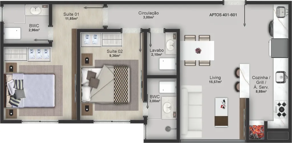 Imagem APARTAMENTO RESIDENCIAL em Balneário Camboriú - SC, Centro