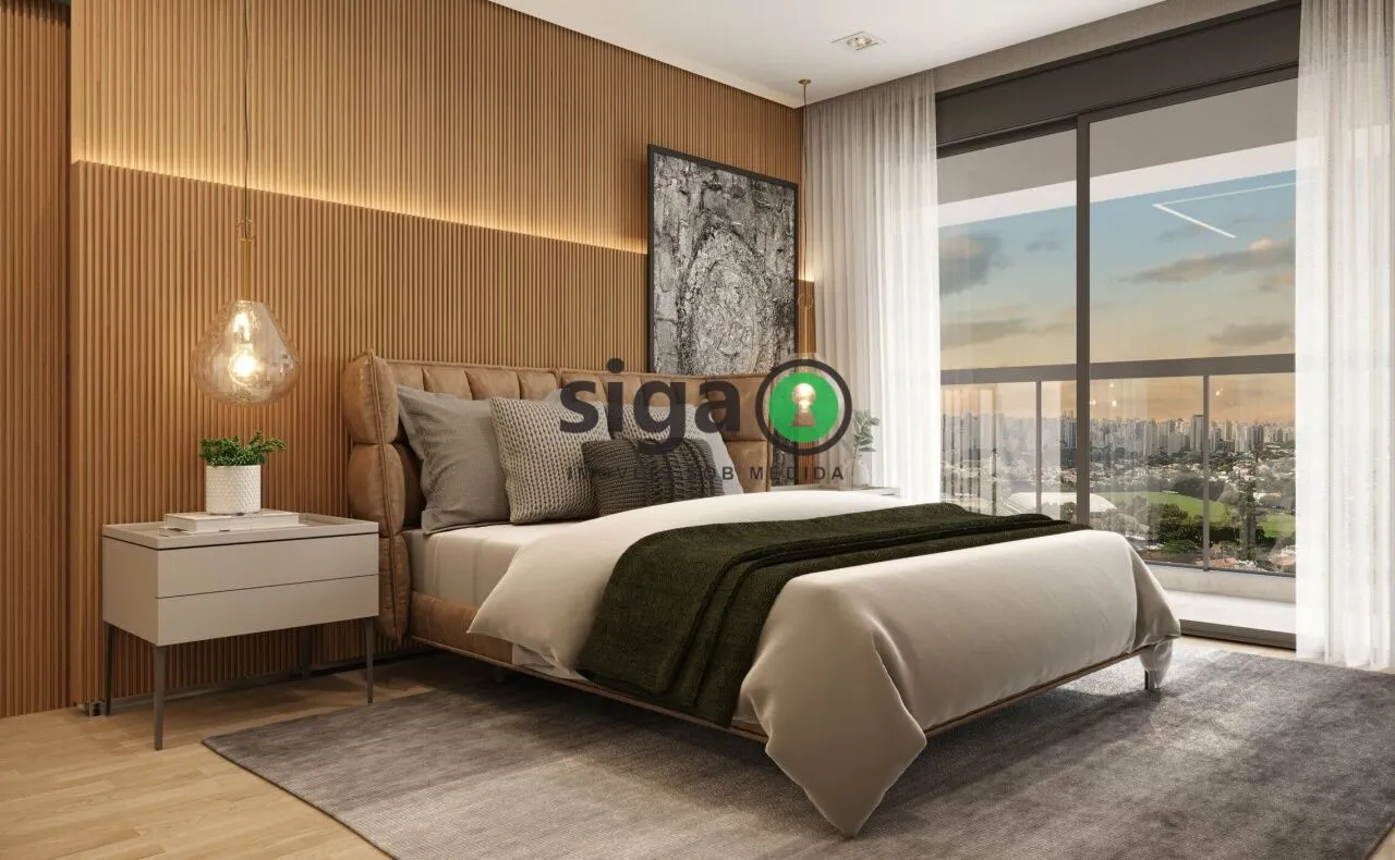 Imagem Apartamento à Venda no Brooklin 187 m² 4 Dormitórios 1 Suíte Varanda Integrada Lazer Completo