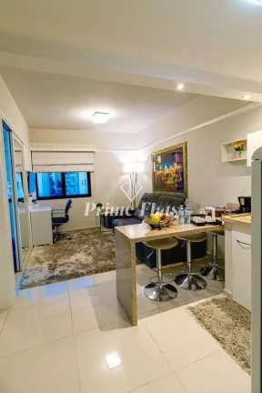 Imagem Flat disponível para venda no Ninety Hotel no Jardim Paulista, com 33m², 1 dormitório e 1 vaga
