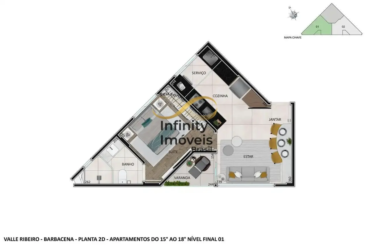 Imagem Apartamento à venda no bairro Santo Agostinho - Belo Horizonte/MG