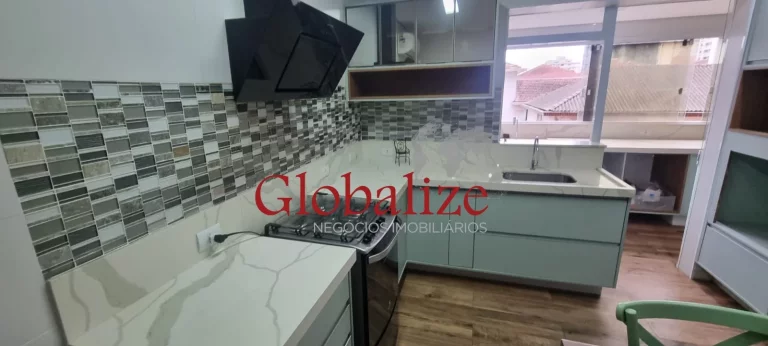 Imagem Apartamento de 3 Quartos com Suíte e Vaga na Vila Mathias, Santos-SP por R$742.000,00