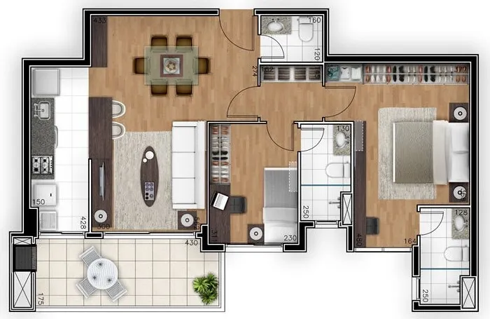Imagem APARTAMENTO RESIDENCIAL em Curitiba - PR, Ahú