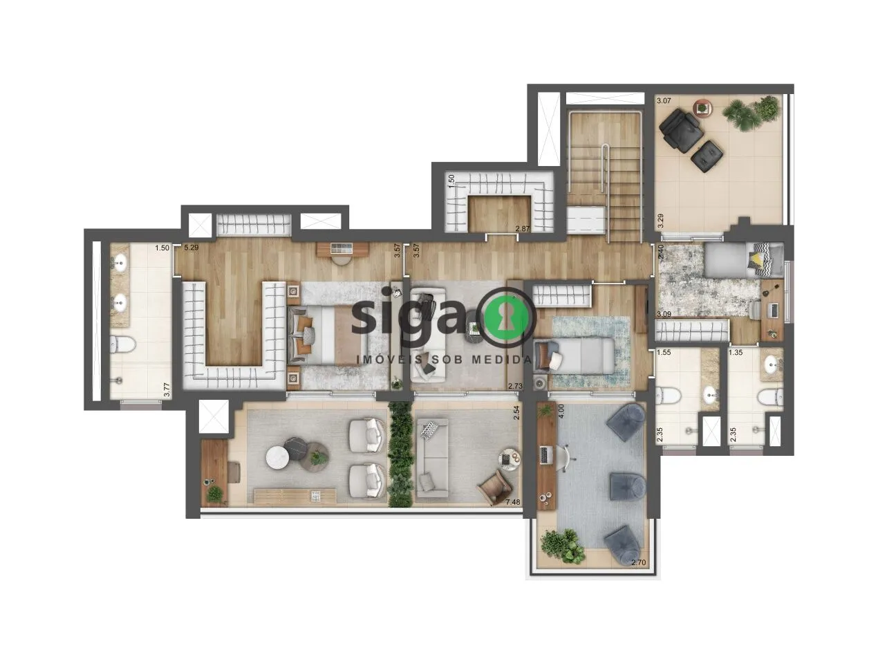 Imagem Cobertura Duplex para venda na Chácara Klabin 03 suítes - São Paulo - SP