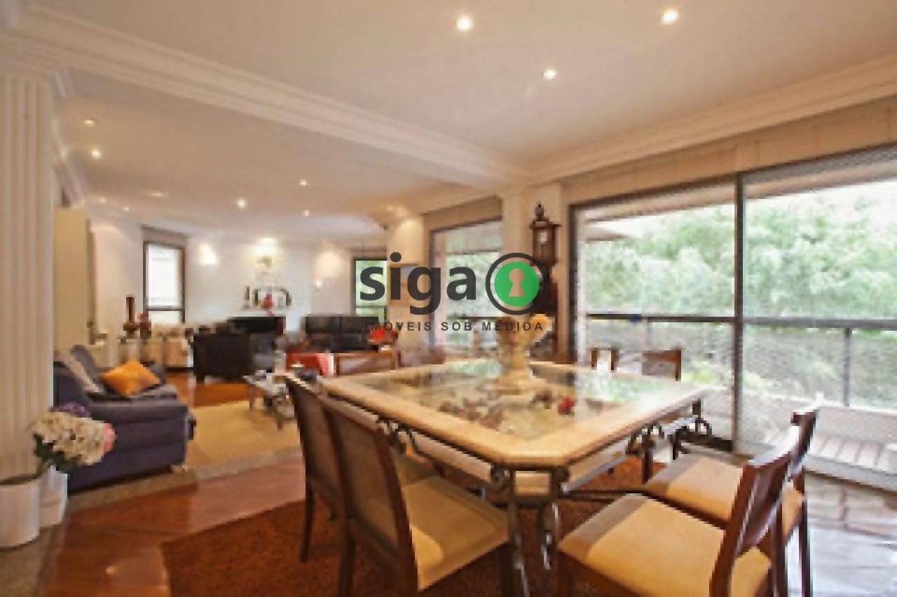 Imagem Apartamento a venda ou locação 246 m² 5 dormitórios 3 suítes 4 vagas 1 depósito no Real Parque - SP