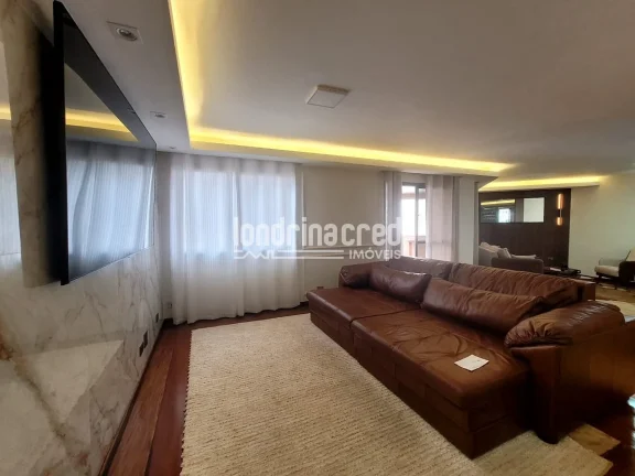 Imagem Amplo apartamento à venda no Residencial Parque Imperial em Londrina, com 4 dormitórios, 3 suítes, 215 m² de área útil e 2 vagas de garagem