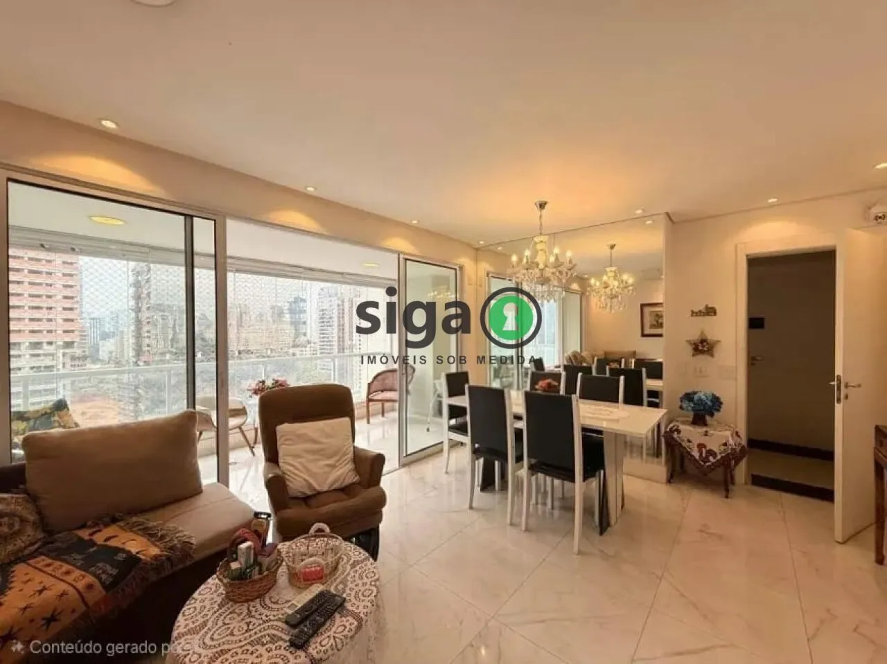 Foto do imóvel Apartamento à venda no Brooklin, 116m², 3 suítes, varanda gourmet, pronto para morar