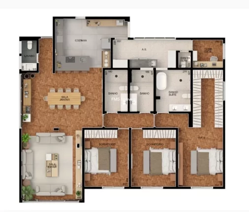 Imagem Apartamento à venda em São Paulo-SP, Cerqueira César: 3 quartos, 1 suíte, 3 salas, 2 banheiros, 2 vagas, 220m². ¡Agende sua visita!