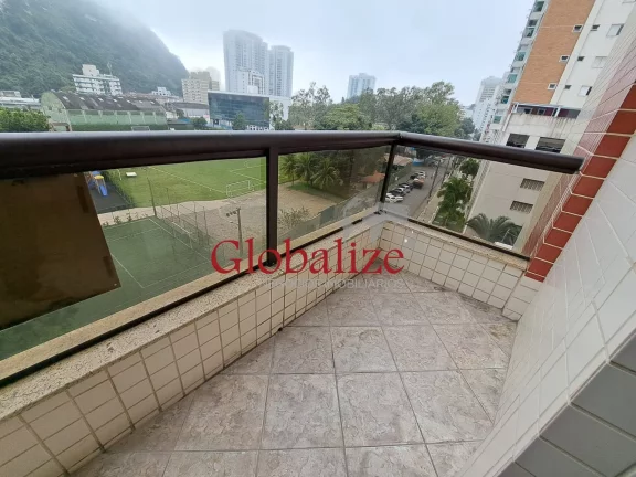 Imagem Apartamento à venda com 70m², 2 quartos, varanda, frente a praia por R$480.000,00 no José Menino em Santos