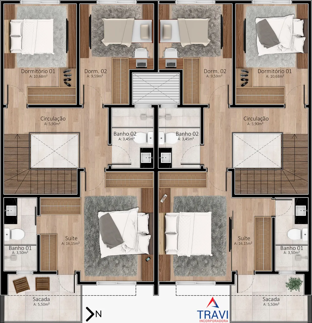 Imagem Sobrado Duplex 3 quartos para venda no bairro Santa Catarina em Caxias do Sul