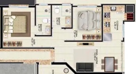 Apartamento 2 Dormitórios - Bairro Zona Nova