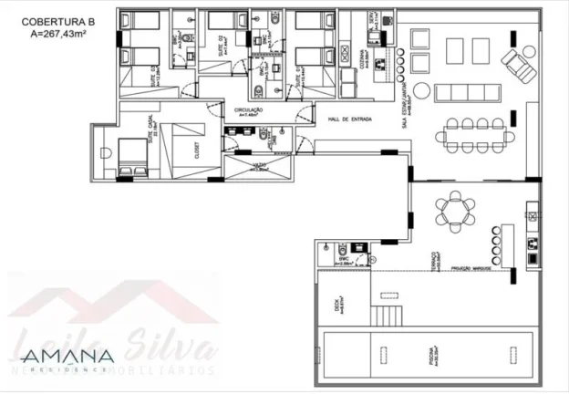Imagem Apartamento 3 dormitórios para Venda em Teresina, Fatima, 3 dormitórios, 3 suítes, 3 banheiros, 2 vagas