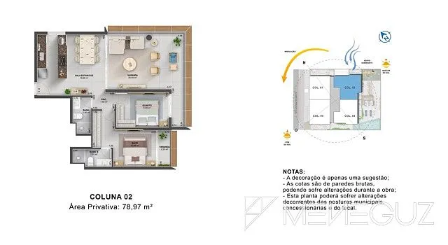Imagem Breeze Enseada - Empreendimento de 2 quartos, na Enseada Azual em Guarapari