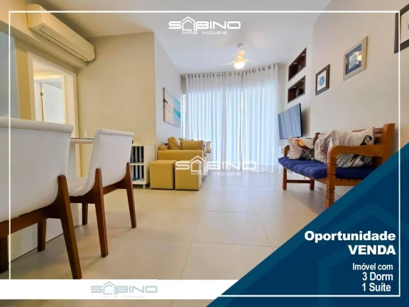 Foto do imóvel Apartamento Pé na areia à Venda no Edifício Blue Waves, com 3 dormitórios 1 suíte 83m² - Riviera de São Lourenço - Bertioga SP