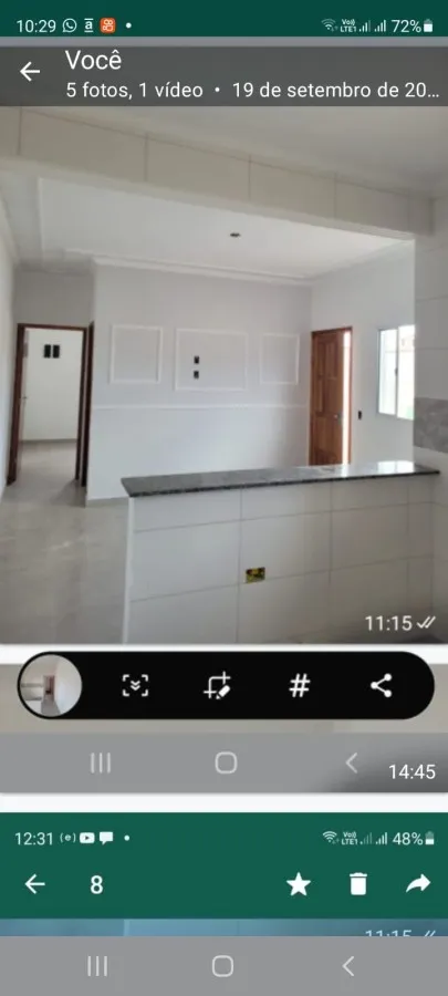Imagem Casa para Venda em Mongaguá, Jardim Leonor, 2 dormitórios, 1 suíte, 1 banheiro, 2 vagas
