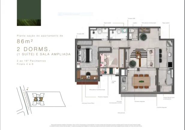 Imagem Apartamento com 3 Quartos à Venda, 123 m² em Vila Sofia - São Paulo