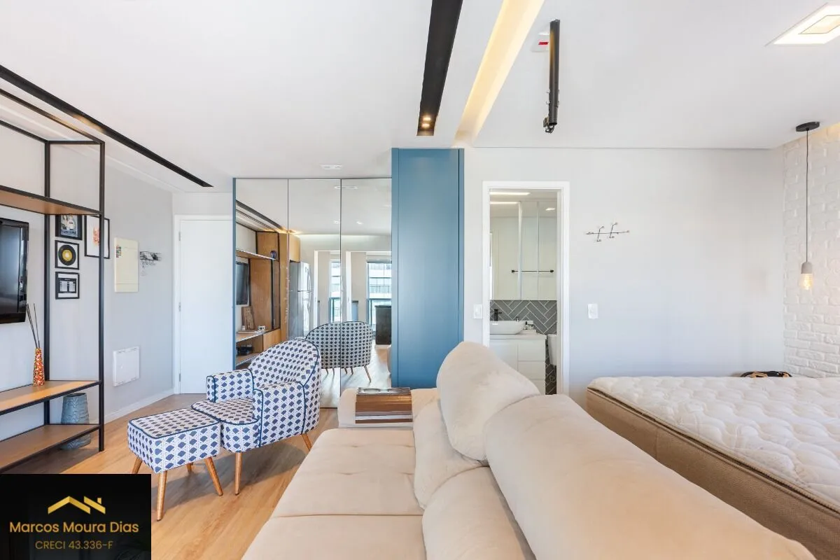 Imagem Apartamento Mobiliado à venda com 1 dormitório e 1 vaga na Vila Leopoldina - Portaria 24 hs, Edifício com Lazer e Gerador