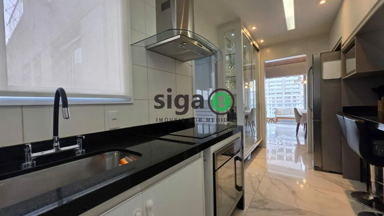 Imagem Apartamento à venda no Brooklin com 117m², 3 suítes, varanda gourmet, andar alto e lazer completo