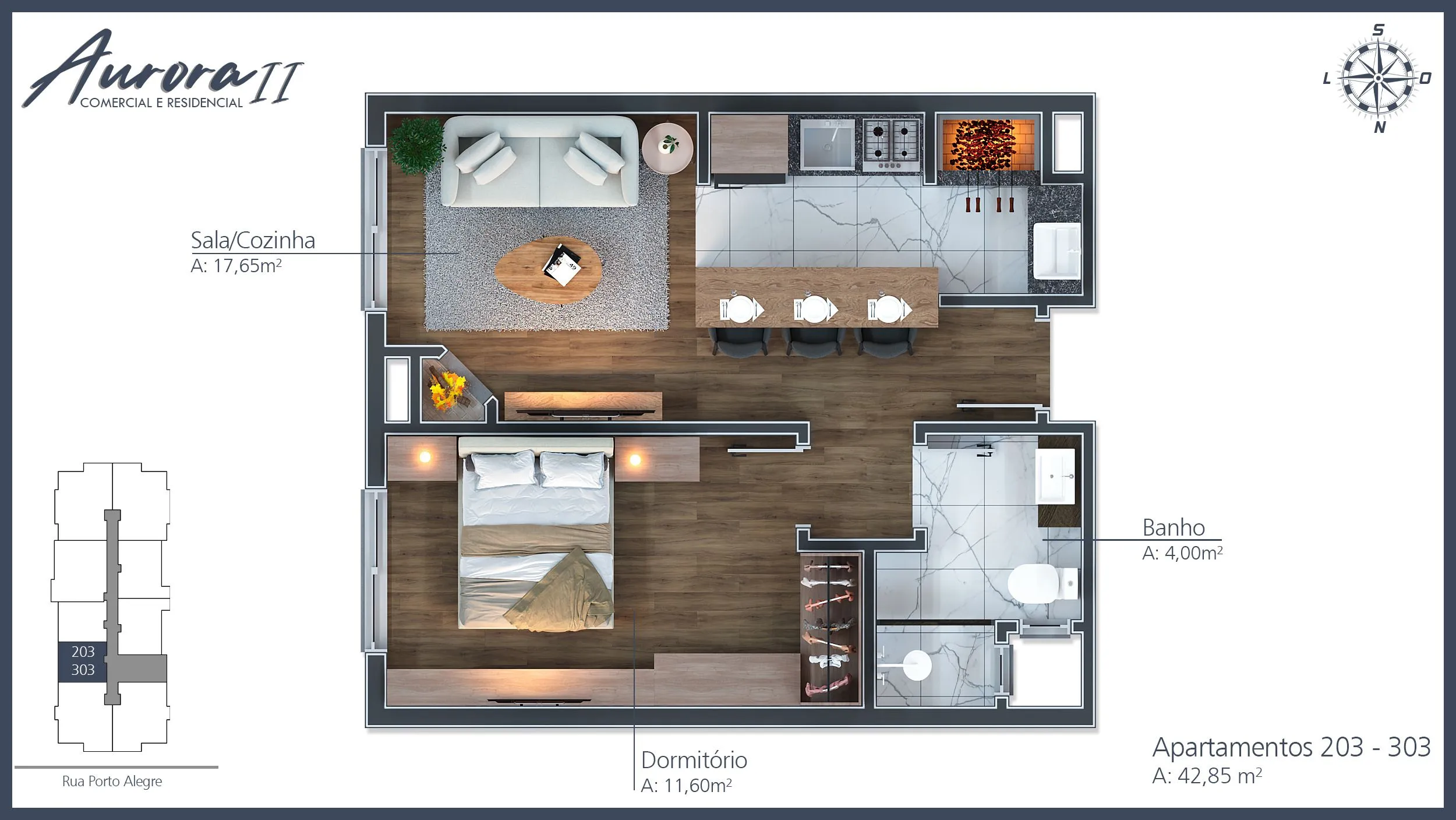Imagem Apartamento à venda em Gramado, Moura, com 3 quartos, 82.2m2