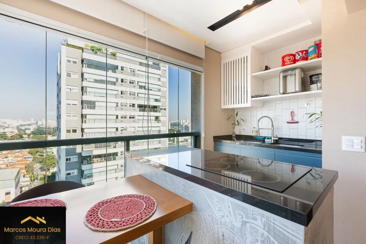 Imagem Apartamento Mobiliado à venda com 1 dormitório e 1 vaga na Vila Leopoldina - Portaria 24 hs, Edifício com Lazer e Gerador