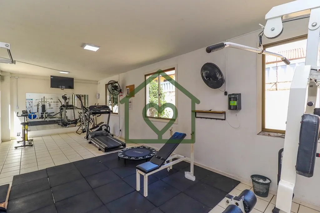 Imagem Apartamento de 2 dormitórios, com churrasqueira, 64m², térreo, box escriturado, condomínio com i...