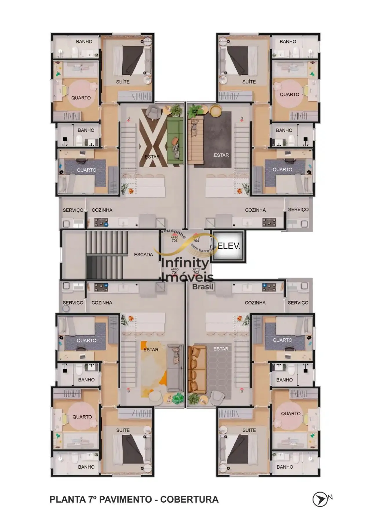 Imagem MARINA ITAPOA ACBR - Apartamento à venda no bairro Itapoã - Belo Horizonte/MG