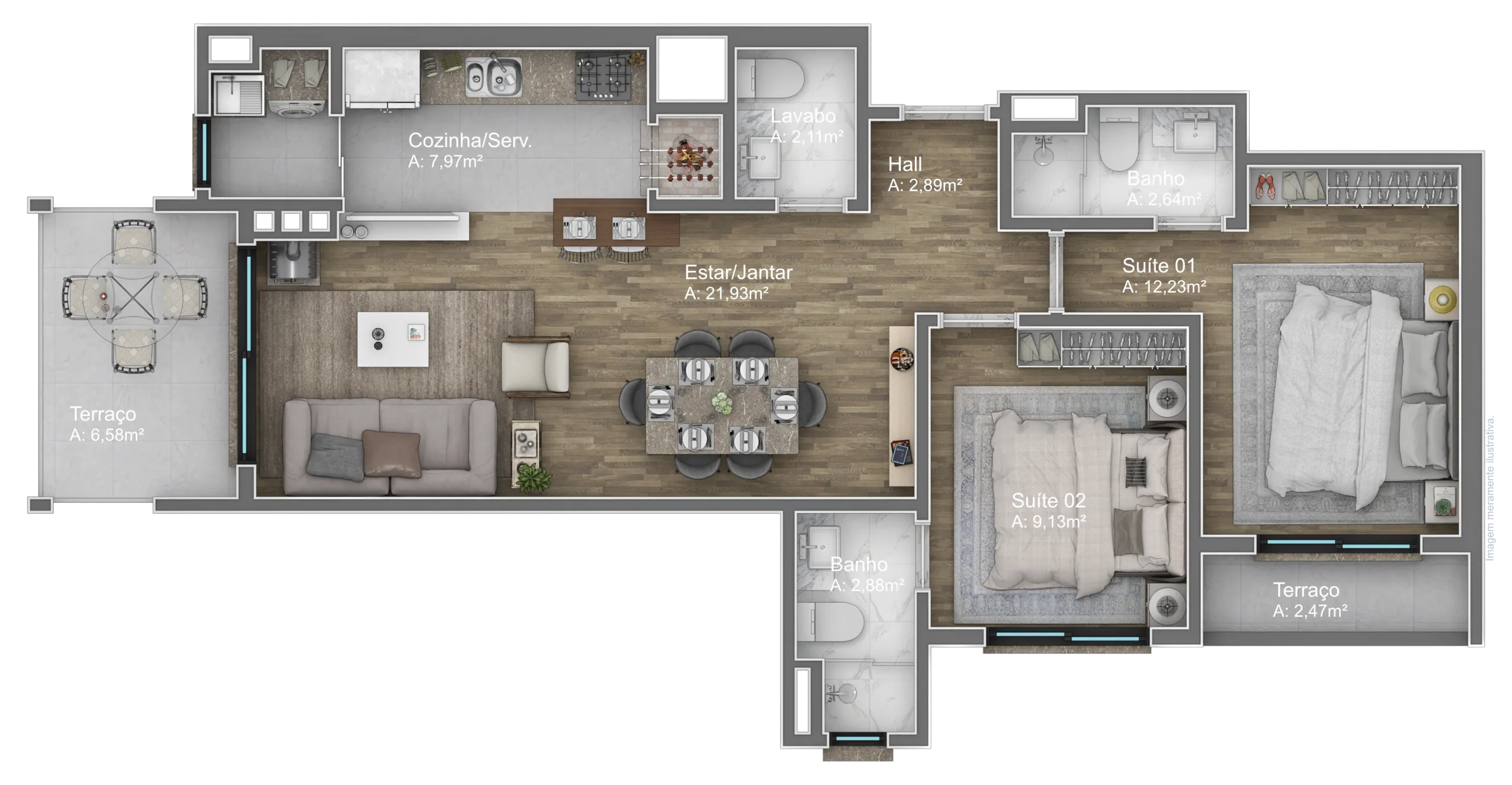 Imagem Apartamento à venda em Gramado, Av. Central, com 1 quarto, 57.18m2