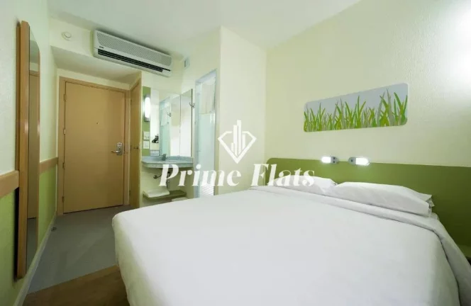 Imagem Flat disponível para venda no Ibis Budget Vitoria, com 18m², 1 dormitório e 1 vaga de garagem